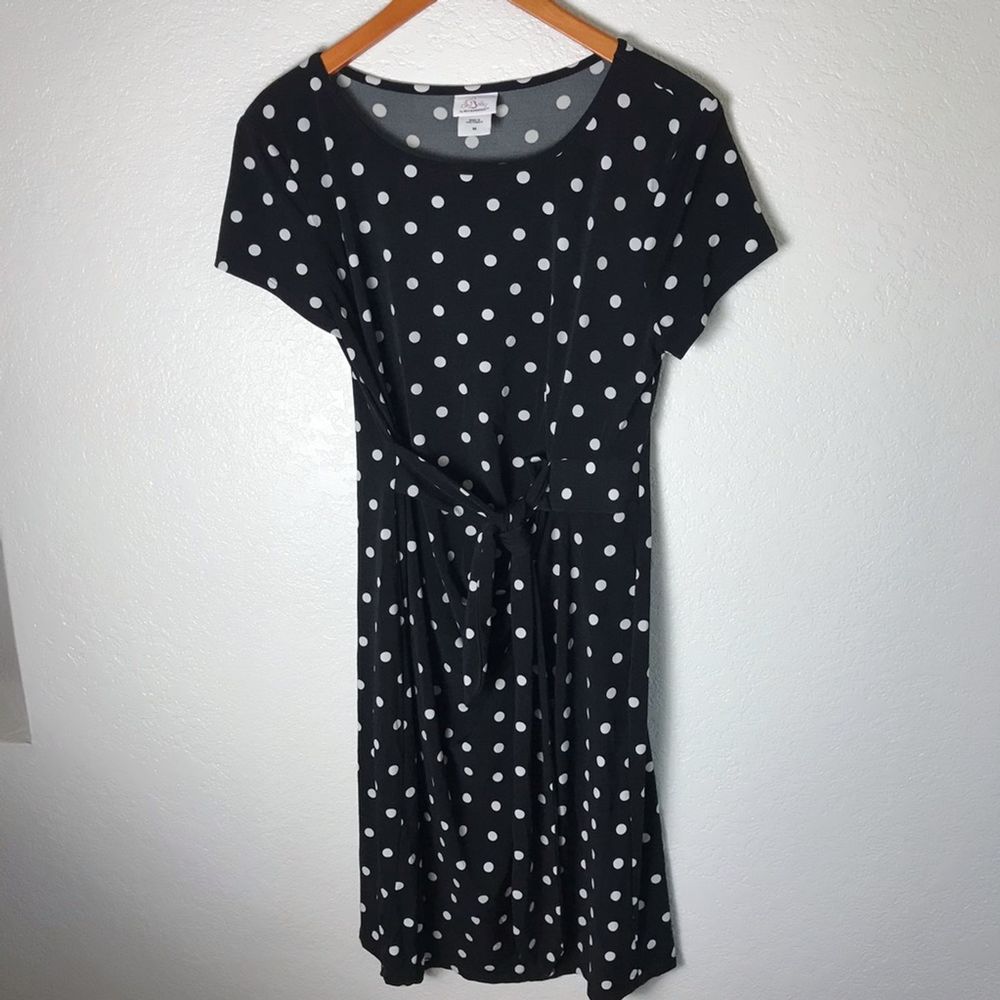Oh Baby by Motherhood Black White Maternity Dress
